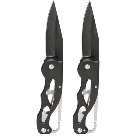 2-Pack Portable Folding Stainless Steel Pocket Knife - Outdoor Survival Tool