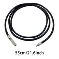 thumbnail image 1 of MYG 3mm Black Braided Pu Leather String Rope Necklace Stainless Steel Clasp Rope, 1 of 10