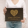 thumbnail image 2 of Darling Souvenir Personalized Engraved Laser Cut Wedding Guest Book Wooden Cover Sign-in Book Registry Guestbook Scrapbook-DT, 2 of 7