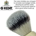 thumbnail image 4 of Kent INF Infinity Ultra-Soft Silvertex Bristles Shaving Brush Synthetic Bristles, 4 of 10
