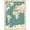 Teal Blue Cream, Pattern 2, variant on ODIKA Map Top Ocean Educational Explorer Playroom Classroom Large Flowing for Small Living Room, Bedroom, Easy Care Kids Safe