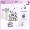 thumbnail image 3 of Servilletas de papel IANFEPH Lavender Floral, 3 capas, 100 unidades, 3 of 7