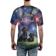 thumbnail image 5 of Happy New Year Dachshund Family Cheer Winter Midnight Firework All Over Print 3D Shirt Unisex Merch Wiener Dog Lover Gifts Idea - 02025, 5 of 6