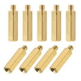 thumbnail image 2 of Uxcell Brass M3 15mm+3mm Male-Female Hex Standoff 15 Pack, 2 of 5