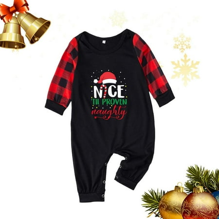 

Kafei Christmas Parent-child Clothes Matching Family Loungewear For Women Men Christmas Red Plaid Holiday Pjs Clothes Mum And Dad Pyjamas charmingly
