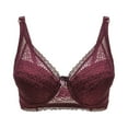 thumbnail image 4 of Underoutfit Bras for Women Underwire Push-Up Bralettes Lace Wine 38D, 4 of 4