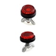 thumbnail image 4 of Reflective Motorcycle License Frame Bolts Weather Metal Hardware 4/8Pcs Pack Red Reflector, 4 of 8