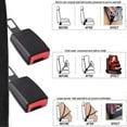 thumbnail image 3 of Seat Belt Extender, Universal Car Buckle Holder for Easy Buckling, Black and Red, 2 Pack, 3 of 6