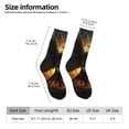 thumbnail image 2 of Fuzoiu Cool Black Eagle Print Athletic Crew Socks for Men & Women,Casual Crew Socks,Above Ankle Crew Socks for Business, Casual, 2 of 6