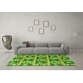 thumbnail image 3 of Ahgly Company Indoor Square Oriental Green Modern Area Rugs, 4' Square, 3 of 4