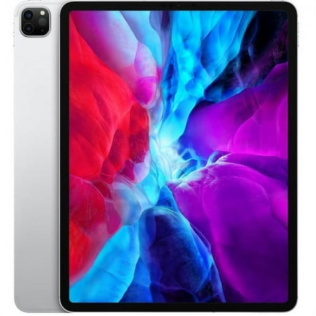 Restored 2020 Apple 12.9-in iPad pro Wi Fi+Cellular 128 GB Silver (4th Generation) (Refurbished)