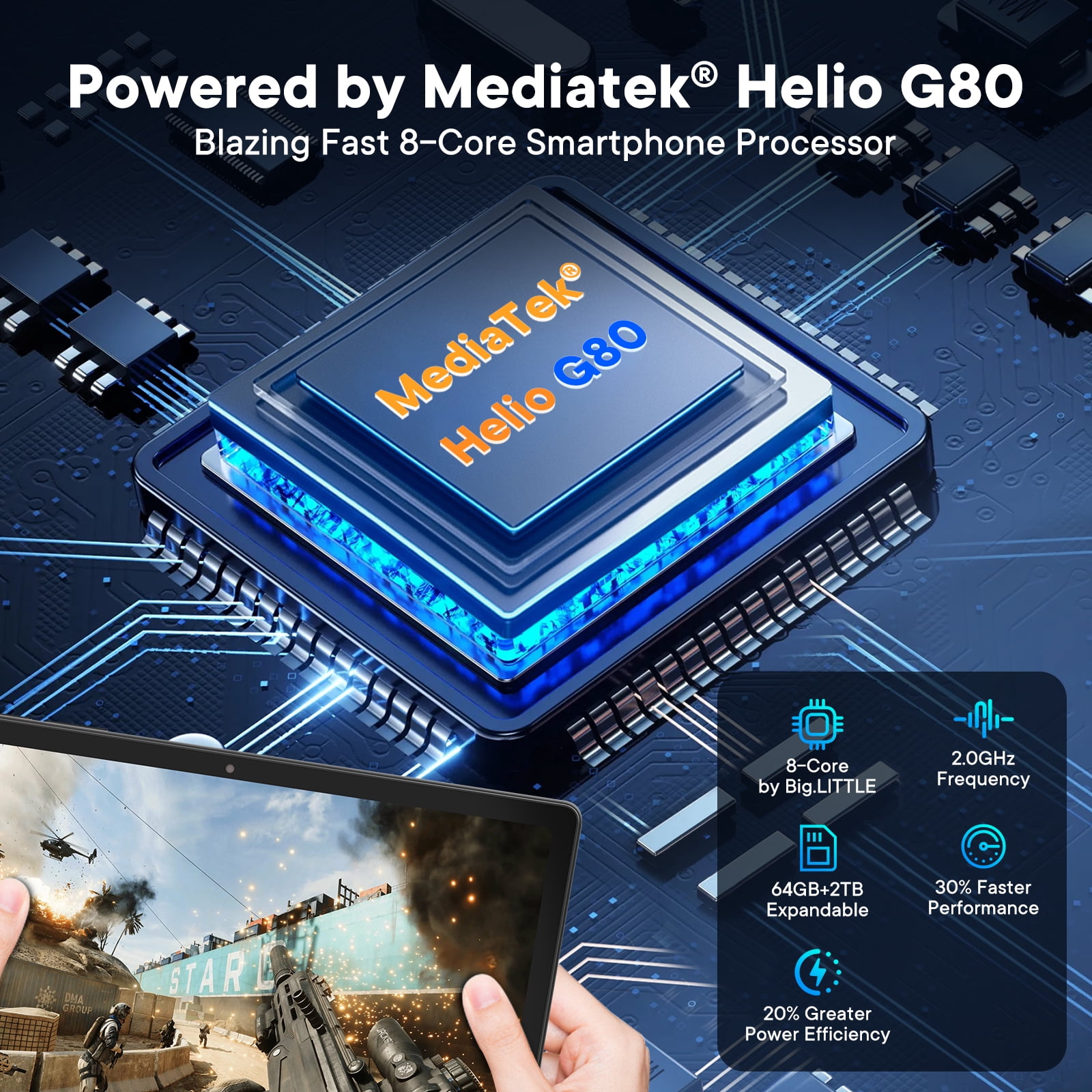Android Tablet 8 inch,4G SIM Card Slot Unlocked, MediaTek Octa-Core, FHD IPS Display, 12GB+64GB+2TB Expandable, 5100mAh, 5G WiFi, GPS,Tablet with Cover Included (Gray))