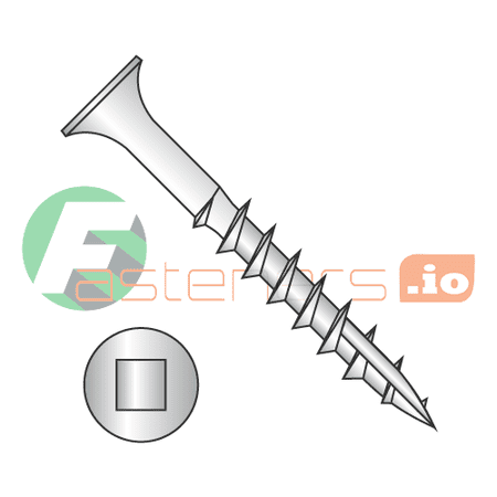 

#14 x 2 Deck Screws / Square / Bugle Head / Type 17 Point / 18-8 Stainless Steel (Quantity: 750 pcs)