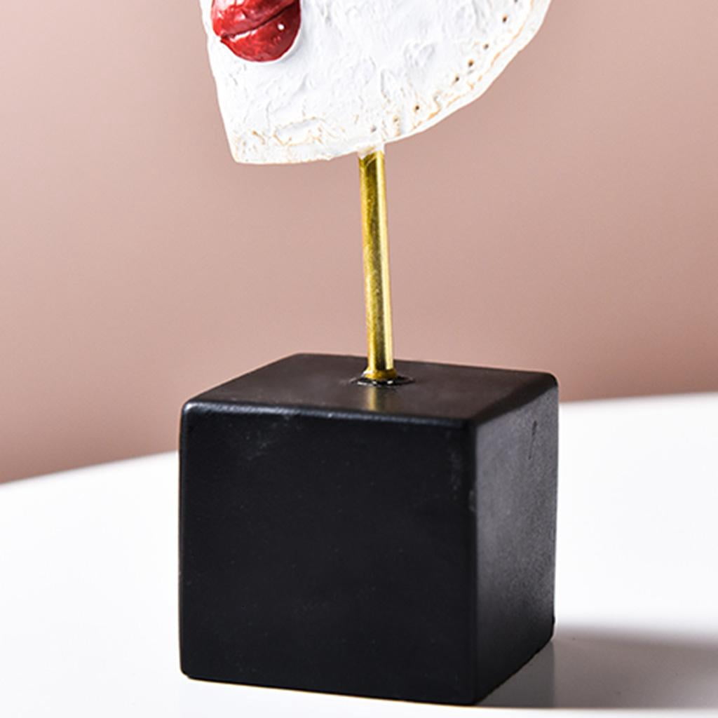 SDFGTstore Christmas Abstract Face Shape Sculpture Lawn Figurine Desktop Sculpture Statue Home Garden Yard Decor Holiday Gift