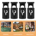 thumbnail image 4 of SEWOART 40Pcs Black Anti Wind Spring Clips for Garden Flags Plastic Holder Daily Use, 4 of 6