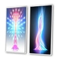 thumbnail image 3 of Designart "Light Expansion Abstracted Consciousness" Abstract Shapes Framed Wall Art Set Of 2 - Transitional Blue Gallery Wall Frame Set For Home Decor, 3 of 6