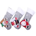 thumbnail image 1 of 3 pcs Led Navidad Colgante Medias Led Bordado Navidad Elf Muñeco de Nieve Calcetín Santa Claus Bolsa de Regalo con Nombre Personalizado En Whit Afortunado Sencillez, 1 of 5