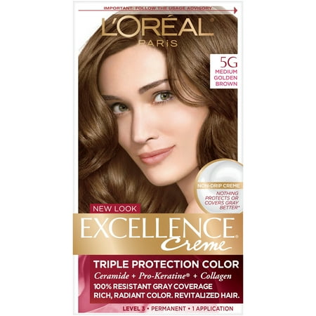 L'Oreal Paris Excellence Triple Protection Permanent Hair Color – fl oz – 5G M Golden Brown – 1 Kit – BrickSeek L'Oreal Paris Excellence Triple Protection Permanent Hair Color – fl oz – 5G M Golden Brown – 1 Kit – BrickSeek