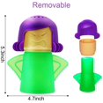 thumbnail image 3 of Angry Mama Limpiador a vapor para microondas, limpiador de microondas, manchas de suciedad en minutos con vinagre y agua (verde) ER, 3 of 5