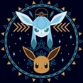 thumbnail image 2 of Men's Pokemon Eevee and Glaceon Circle  Graphic T-Shirt, 2 of 5