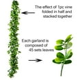 thumbnail image 2 of Ksopiavobs 2Pack 6Ft Artificial Boxwood Garland Greenery Garlands Fake Hanging Plants Vine for Home Kitchen Wedding,Indoor Outdoor Decoration, 2 of 7