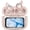 Pink, variant on Open-Ear Headphones, Wireless Clip On Earbuds with Touch Screen Charging Case 60H Playtime, Bluetooth 6.0, IPX7 Waterproof, Lightweight Comfort, Stable Fit, Open-Ear Safety Design for Workout/Running