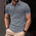 thumbnail image 2 of DDAPJ pyju Lightweight Polos for Men Trendy Printed Short Sleeve Collared Tshirt Summer Casual Sports Golf Shirt Gray XL, 2 of 4