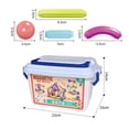 thumbnail image 1 of Juguete magnético educativo temprano Montessori suave para regalos de vacaciones para niños (72 piezas) Likrtyny Para estrenar, 1 of 9