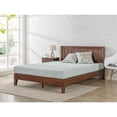thumbnail image 2 of Zinus Priage by Deluxe Antique Espresso Wood Platform Bed with Headboard, 2 of 5