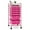Hot Pink, variant on SKTPI Rolling Storage Cart with 6 Drawers, Multipurpose Mobile Organizer Cart for Tools Scrapbook Paper Home Office School (Black)