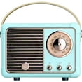 thumbnail image 1 of Altavoz Bluetooth SpringFlora Retro Vintage Azul Batería de 400 ml, 1 of 8