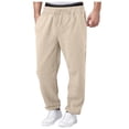 thumbnail image 3 of NIEWTR Men's Regular Casual Pants Drawstring Pants Drawstring Pants Drawstring Pants with Multi Pockets Sports Pants (XXL,Z02-Beige), 3 of 9
