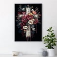 thumbnail image 3 of Religious Cross Diamond Art Kits for Adults,Flower Cross 5D Diamond Painting Kits for Beginners,DIY Round Full Drill Painting with Gem Art Craft Kits for Home Wall Decor 12x16inch, 3 of 7