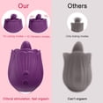 thumbnail image 2 of Tongue Licking Vibrator Portable Toy for Women, Vibrator Washable and Rechargeable, Purple, 2 of 6