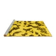 thumbnail image 2 of Ahgly Company Machine Washable Indoor Rectangle Abstract Yellow Modern Area Rugs, 7' x 10', 2 of 4