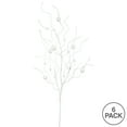 thumbnail image 3 of Vickerman 37" White Glitter Ball Artificial Christmas Spray. Includes 6 sprays per pack., 3 of 3