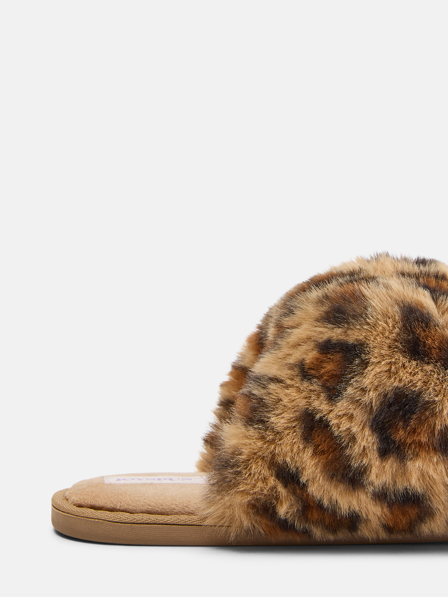 Joyspun Women's Faux Fur Puff Scuff Slippers photo 4