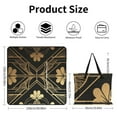 thumbnail image 2 of Colorful Floral Bohemia Picnic Blanket Waterproof Outdoor Beach Blanket Hand-held Pad Suitable for Travel, Camping, Beach, Family Gatherings, 2 of 7