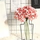 thumbnail image 3 of Naiovety Rama de flor de hortensia artificial, bonsái falso de seda para jardín, decoración de DIY, ramo de flores de pared de para boda Decoración del hogar Rojo, 3 of 6
