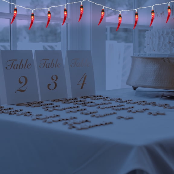 GOOHOCHY  Red Chili String Lights Non-poisonous Fence Decorations