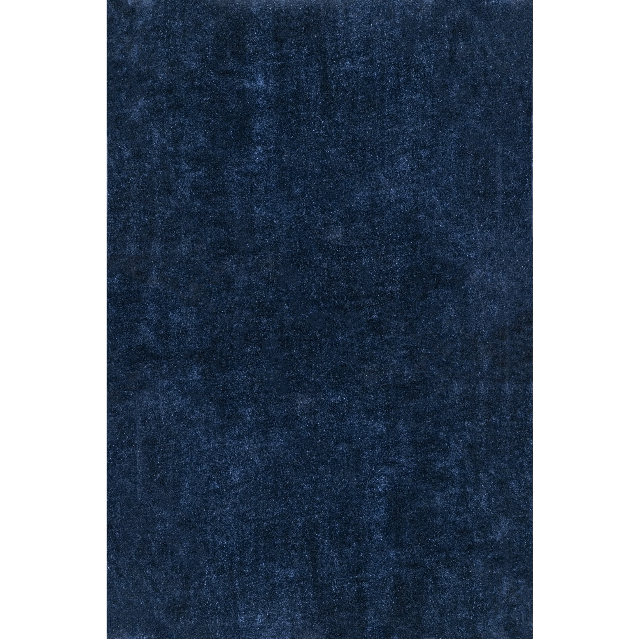 nuLOOM Loni SuperiorWash Solid Machine Washable Shag Area Rug, 4' x 6', Loni Navy