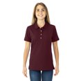 thumbnail image 1 of Jerzees Womens SpotShield Short Sleeve Jersey Sport Shirt, S, Maroon, 1 of 1