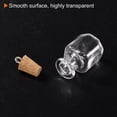 thumbnail image 5 of Mini Glass Bottles with Cork Square Shape Wishing Bottle with Ring, 20 Pieces, 5 of 6
