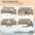 SOBANIILO Sectional Sofa, Beige