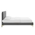 thumbnail image 5 of Modway Phillipa Performance Velvet Full Platform Bed in Charcoal, 5 of 9