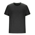thumbnail image 3 of Mens Plus Szie Shirts Short Sleeve Crewneck Basic Tee with Pocket Casual Classic Fit Shirt for Workout Gym Running T Shirts for Man, 3 of 5