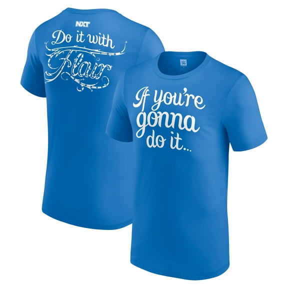 Men's Blue Charlotte Flair NXT Debut Authentic T-Shirt