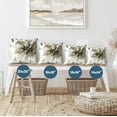 thumbnail image 5 of Americanflat 20"x20" Floral Throw Pillow with Premium Polyester - Sepia, 5 of 8