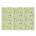 thumbnail image 1 of Floral Cutting Board, Flowers Ladybugs Leaves on Summer Striped Background Motif, Decorative Tempered Glass Cutting and Serving Board, Large Size, Lime Green Orange Red, by Ambesonne, 1 of 1