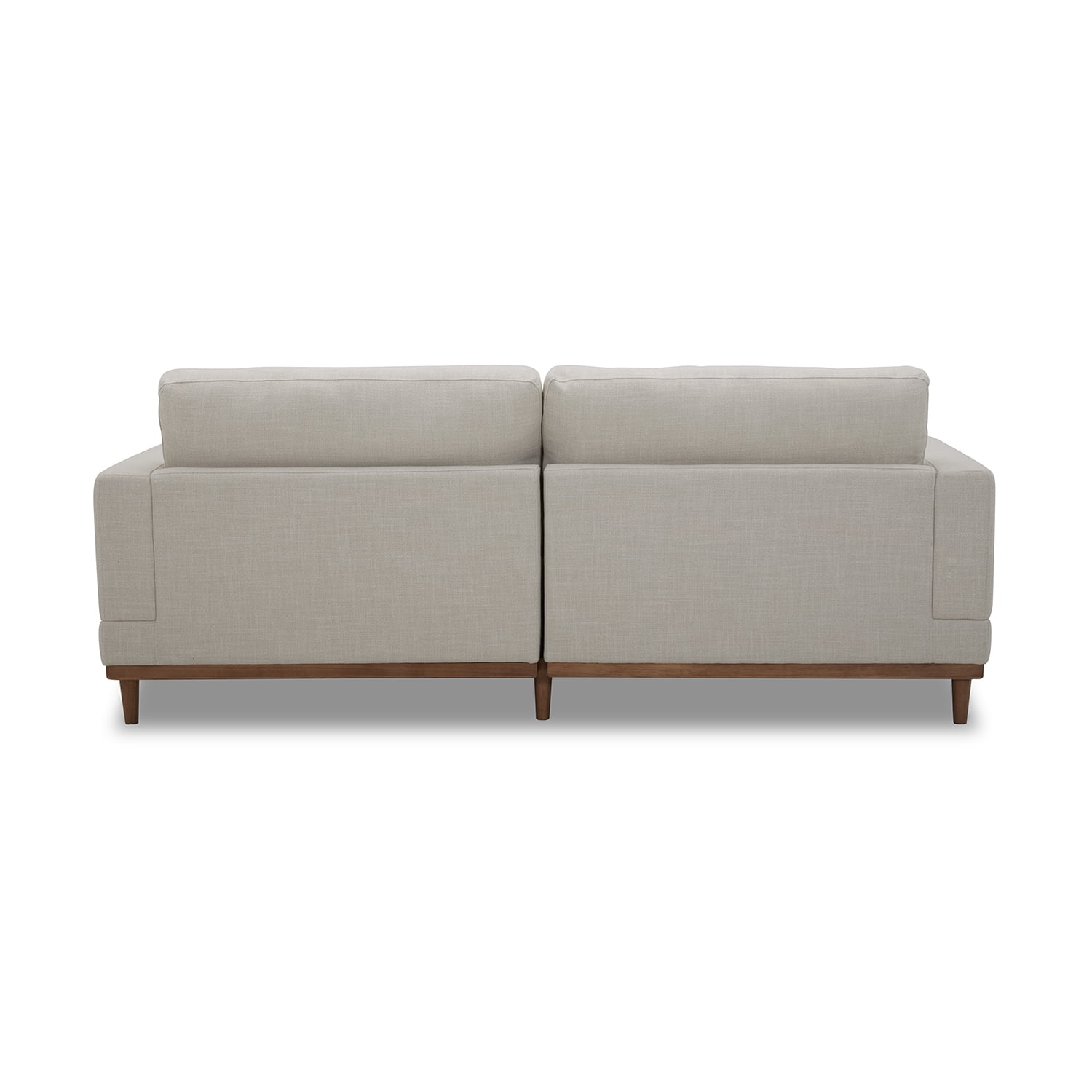 Better Homes & Gardens Springwood Wood Frame 83.46" Couch, Cream Linen, Light Honey Woodbase Finish